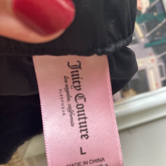 Juicy Couture Pajama Set Sz L  Crown Embellished Logos - Picture 9 of 9